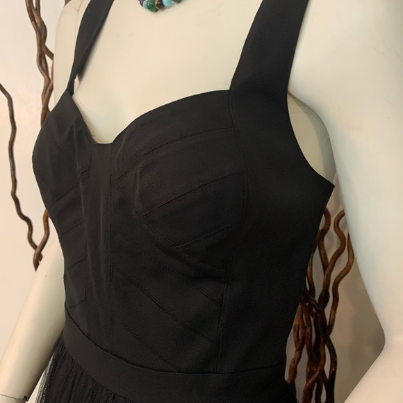 New Aidan Mattox Gorgeous Black Tie Dress - Picture 8 of 11